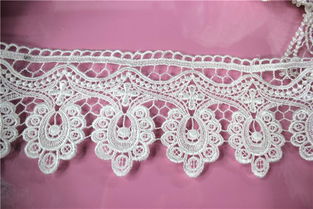 水溶滌綸鏤空蕾絲花邊新款上市 聚焦楓格花邊廠家直銷，探訪義烏國際商貿城四區輔料新趨勢